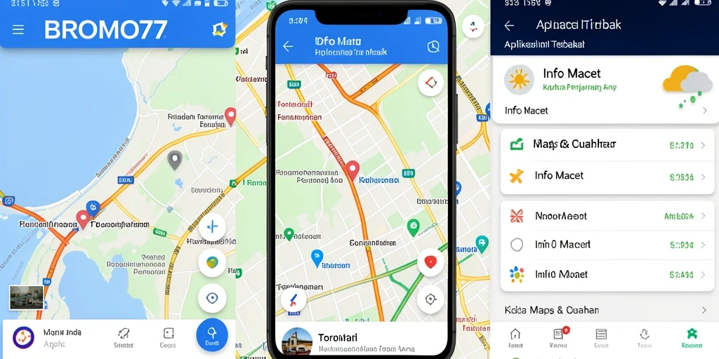 Tampilan antarmuka BROMO77 yang sederhana dan informatif untuk info macet.