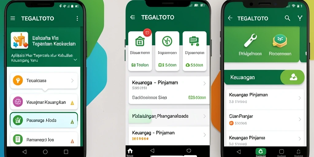 Tampilan antarmuka TEGALTOTO yang sederhana dan fungsional.