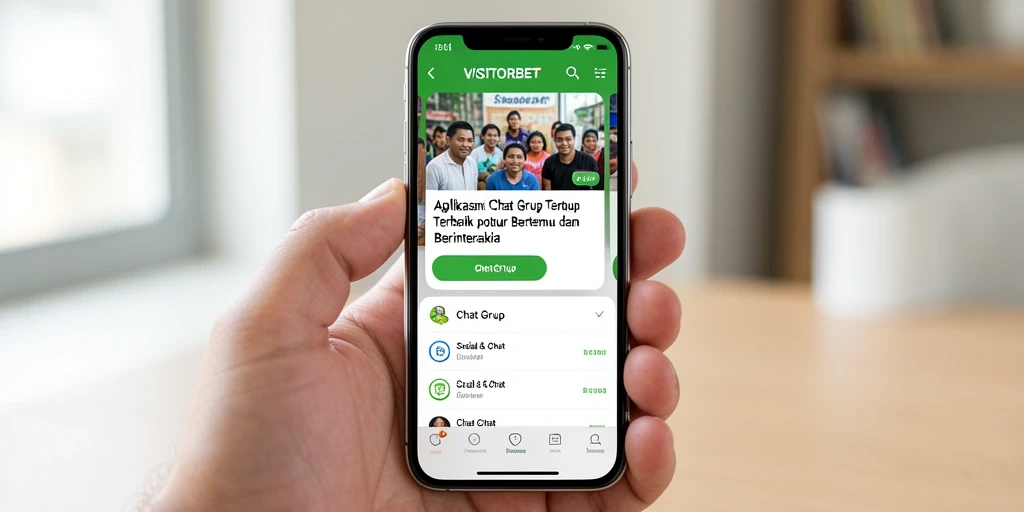 Antarmuka pengguna aplikasi VISITORBET yang menarik dan interaktif.