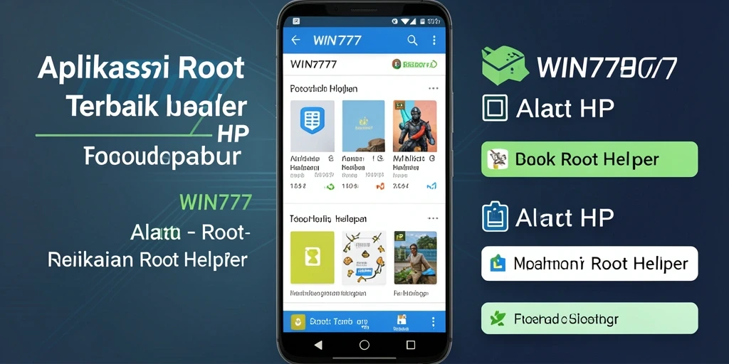 Tampilan antarmuka <strong>WIN777</strong> yang ramah pengguna untuk proses Root Helper.