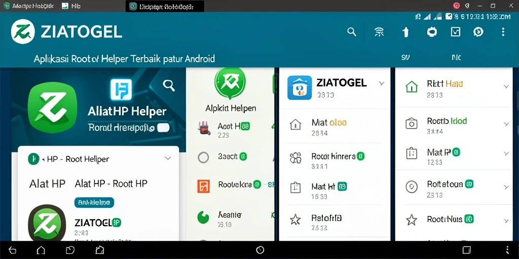 Antarmuka ZIATOGEL yang ramah pengguna untuk Root Helper.
