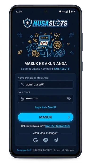 Masuk Akun Nusaslots untuk Pengguna Android