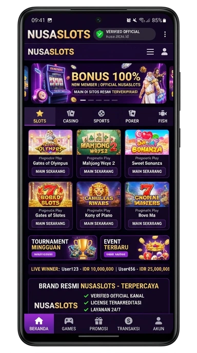Kanal Resmi Nusaslots untuk Pengguna Android